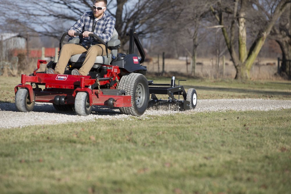 lawn mower grader
