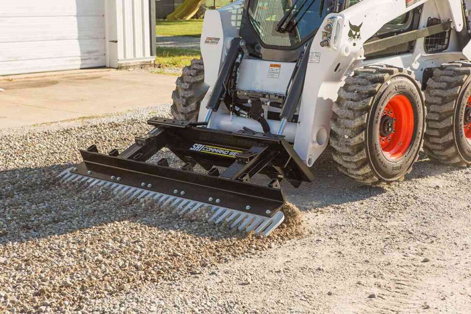 SR1 Command Series – Skid Steer Rake (Landscape & Driveway Rake)