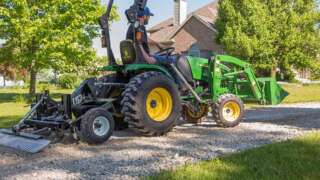 Small Tractor Tow Behind Gravel Driveway Grader
