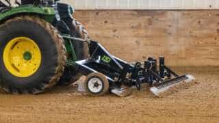 TR3 Pro in motion grooming an indoor arena