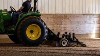 TR3 Pro in action grooming an indoor arena