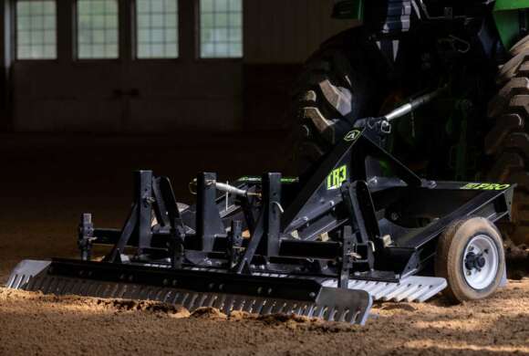 Side view of the TR3 Pro in an inside arena