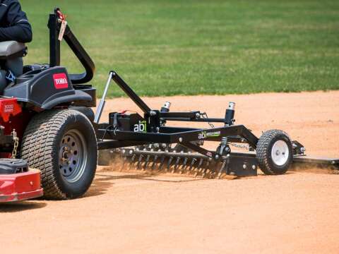 Pull Behind ABI Infield Groomer For Lawn Mowers