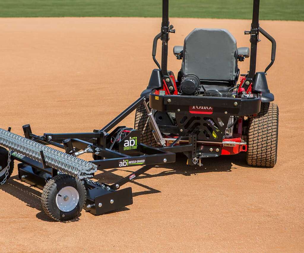 ABI Infield Groomer For Zero-Turn Lawn Mowers With Drag Mat