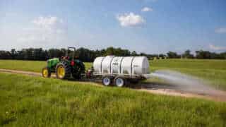 Tractor 1000 Gallon Water Trailer Dust Abatement