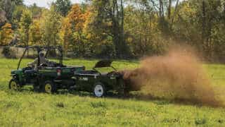 ATV/UTV ABI Manure Spreader For Sale In A Pasture