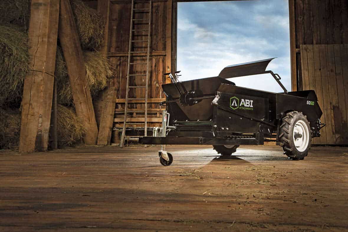 ABI Compact Manure Spreader 25, 50, & 65 ft³ Ground Driven Spreaders