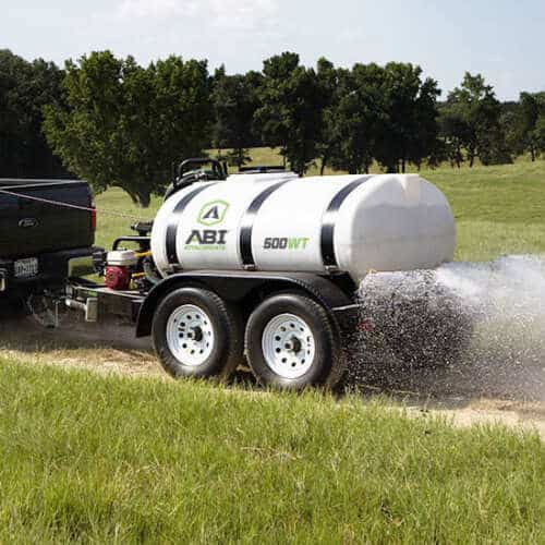 Truck 500 Gallon Water Trailer Dirt Road