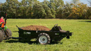 Tractor Pull behind 85 Ground drive manure spreader manure management