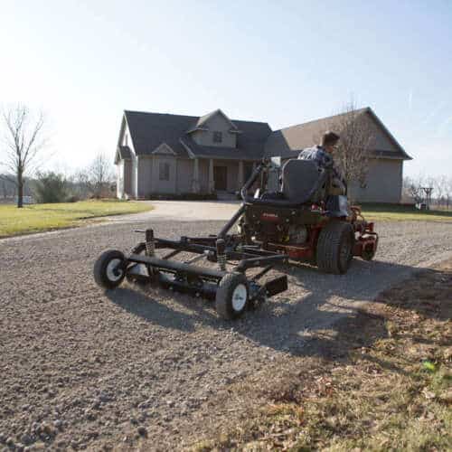 Pull Behind Gravel Grader For Lawnmowers ABI Gravel Grader For Rural Property Owners