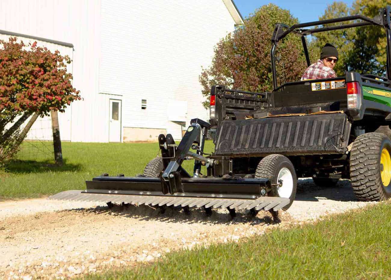 ATV & UTV Driveway Grader & Landscape Rake Gravel Rascal® Pro