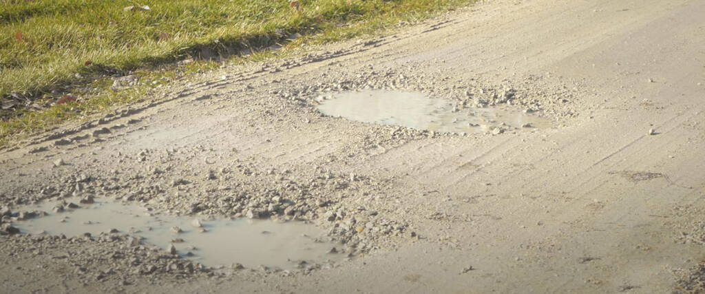 Gravel Driveway Pothole