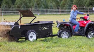 Best ground driven ATV manure spreader for sale By ABI