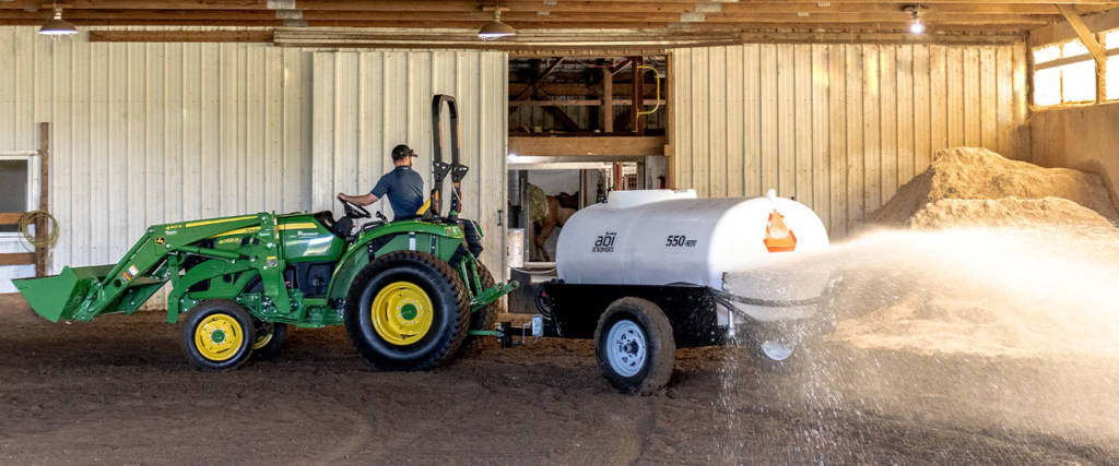 Watering an Indoor Horse Arena