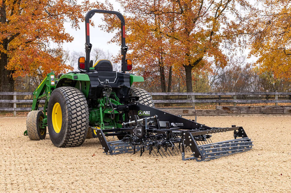ABI SportPro M5 – Premier Equestrian Edition: Tractor Arena Groomer for Sand Footing with Additives