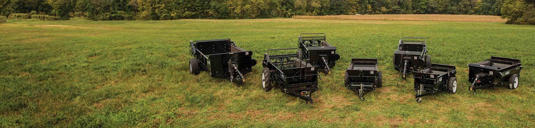 Image of manure spreaders size options