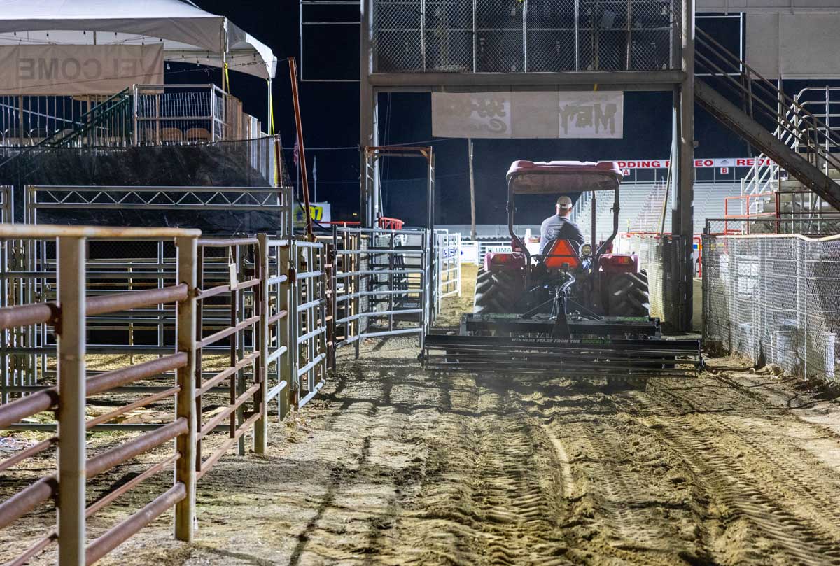 TR3 Rodeo going into an arena